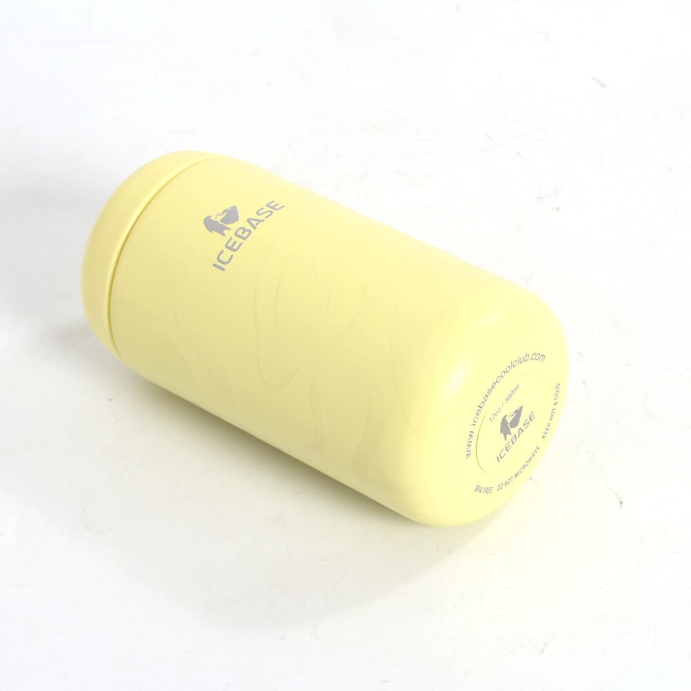 แก้วสุญญากาศ ICEBASE รุ่น VLS-528YE เคลือบผิว CERAMIC ขนาด 360 ML สีเหลือง