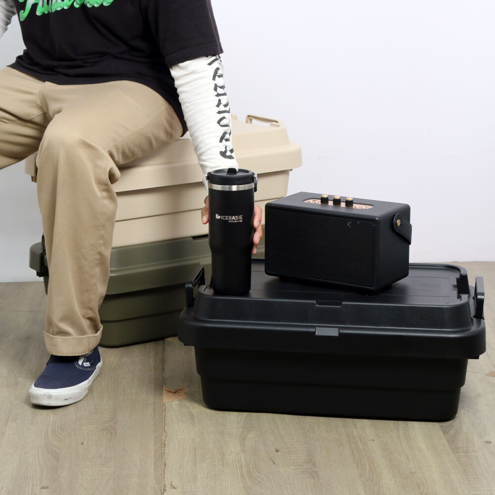 กล่องอเนกประสงค์ ICEBASE รุ่น XCL-302BK ขนาด 30 ลิตร สีดำ_10