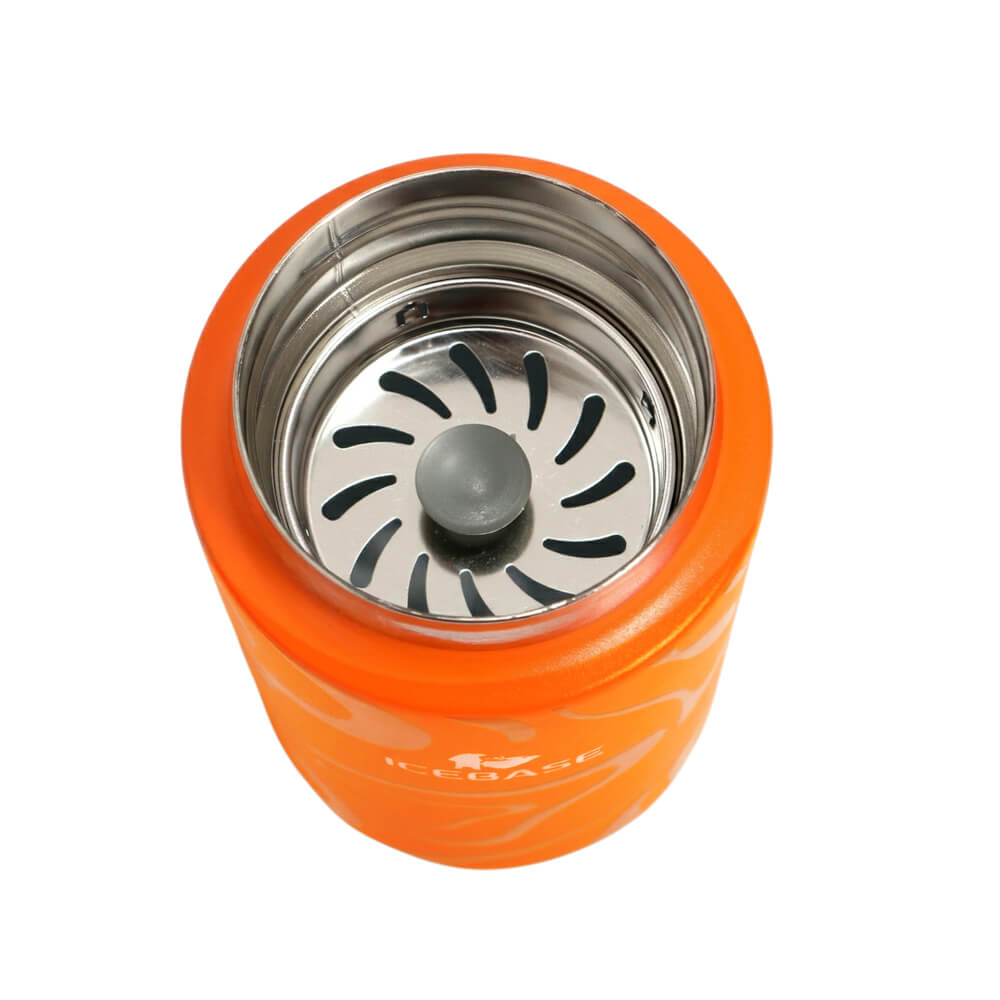 แก้วสุญญากาศ ICEBASE รุ่น VLS-528OR เคลือบผิว CERAMIC ขนาด 360 ML สีส้ม
