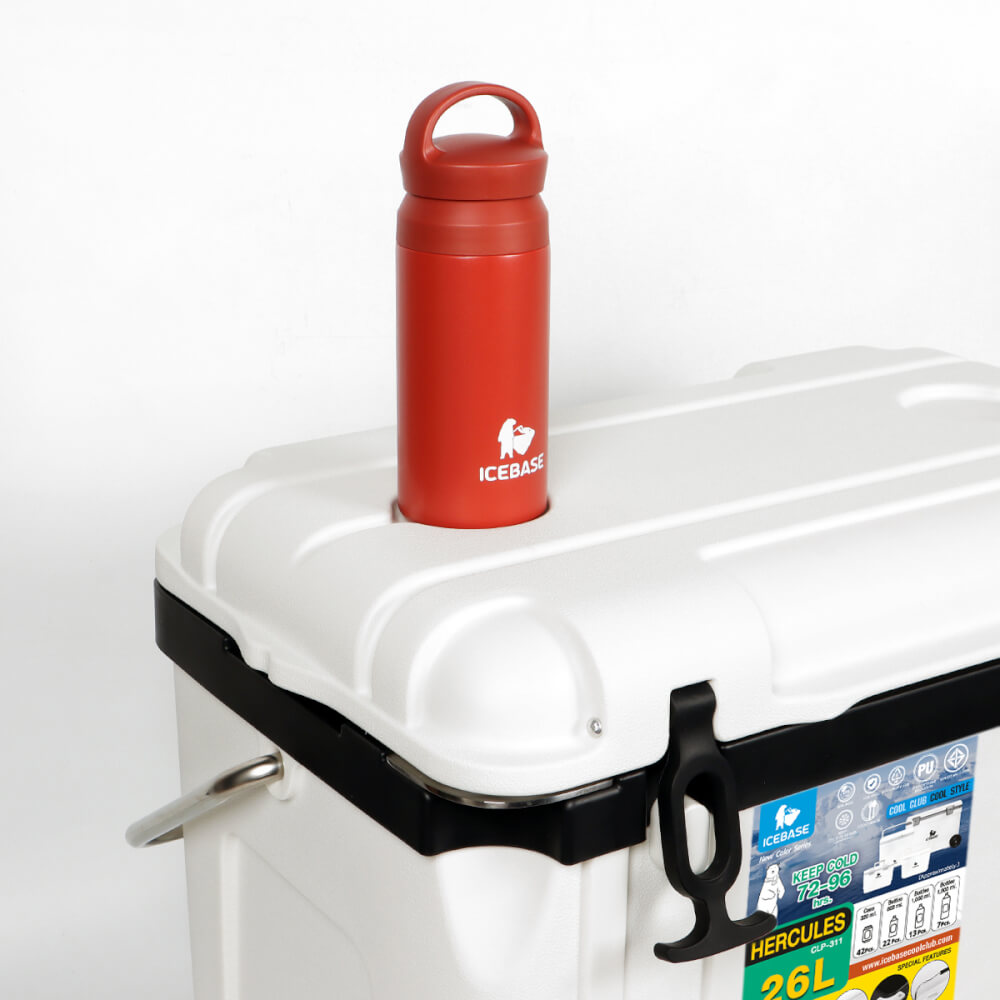 กระติกน้ำแข็งเก็บความเย็น ICEBASE (PU FOAM INJECTION) รุ่น CLP-311WH (HERCULES) ขนาด 26 ลิตร สีขาว