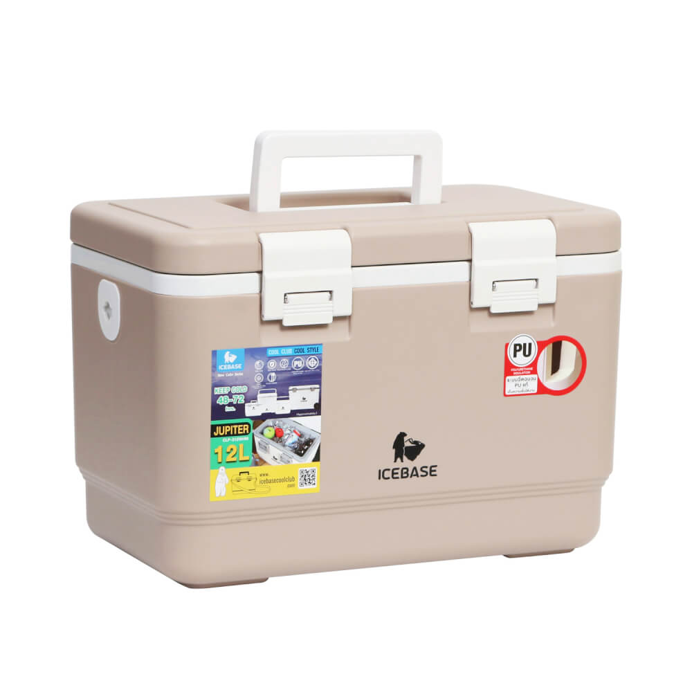 กระติกน้ำแข็งเก็บความเย็น ICEBASE รุ่น CLP-312CM (JUPITER) ขนาด 12 ลิตร สีครีม