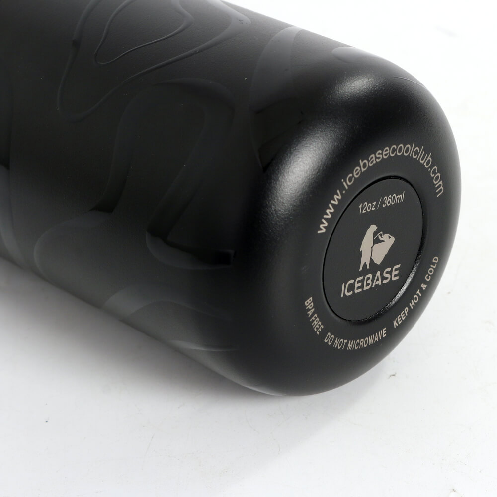 แก้วสุญญากาศ ICEBASE รุ่น VLS-528BK เคลือบผิว CERAMIC ขนาด 360 ML สีดำ