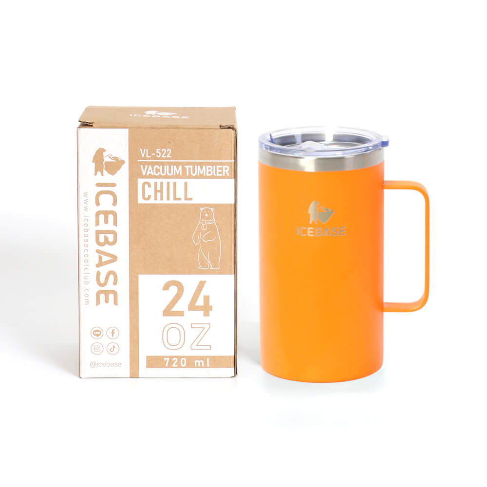 แก้วเก็บความเย็น ICEBASE รุ่น VL-522OR (CHILL) ขนาด 720 ML สีส้ม
