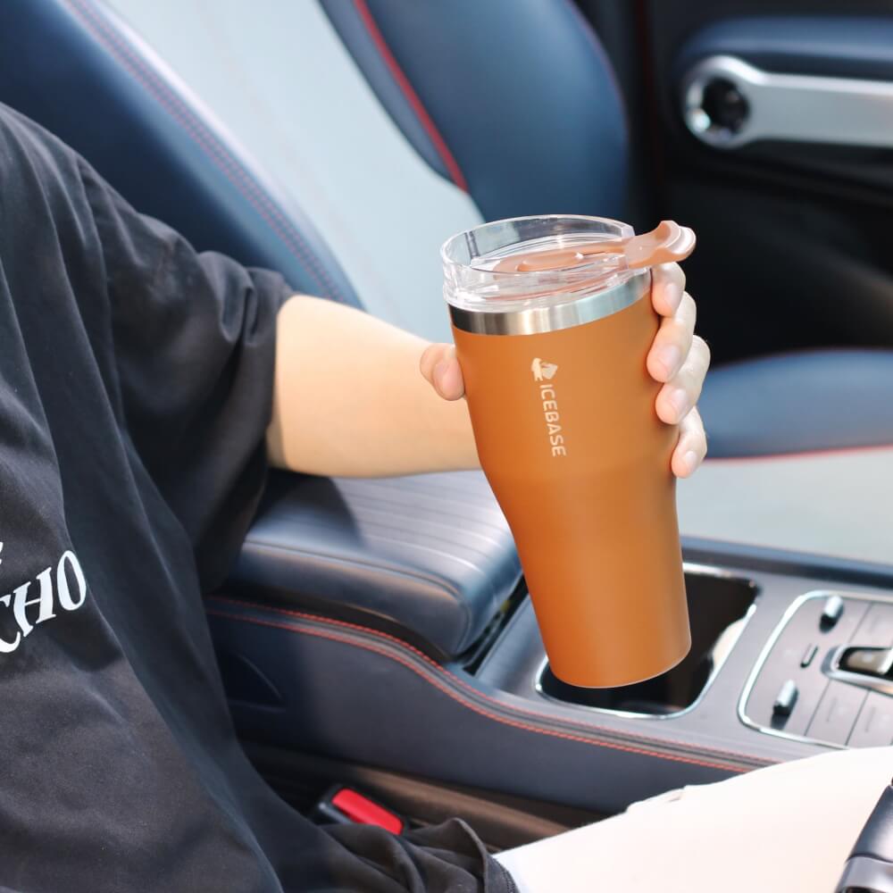 แก้วเก็บความเย็น ICEBASE รุ่น VLS-527CA (OSLO) ขนาด 600 ML สีกาแฟ