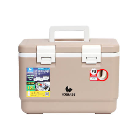 กระติกน้ำแข็งเก็บความเย็น ICEBASE รุ่น CLP-312CM (JUPITER) ขนาด 12 ลิตร สีครีม_1