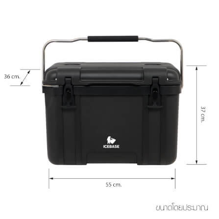 กระติกน้ำแข็งเก็บความเย็น ICEBASE (PU FOAM INJECTION) รุ่น CLP-311BK (HERCULES) ขนาด 26 ลิตร สีดำ_8