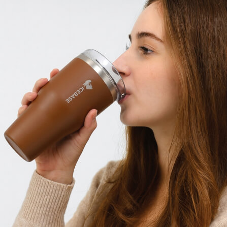 แก้วเก็บความเย็น ICEBASE รุ่น VLS-527CA (OSLO) ขนาด 600 ML สีกาแฟ_8