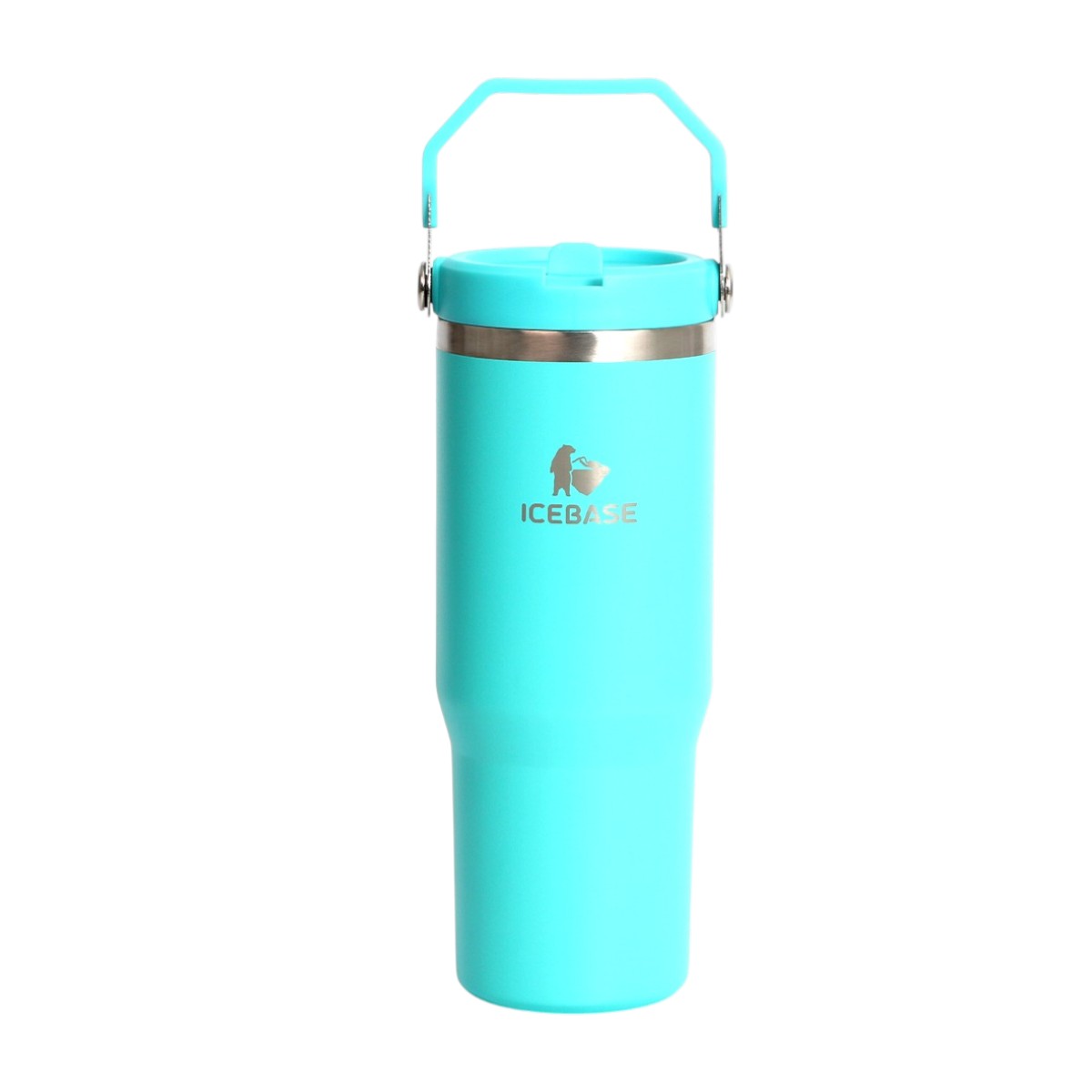 แก้วเก็บความเย็น ICEBASE รุ่น VL-518BL (FLIPZ) ขนาด 900 ML สีฟ้า