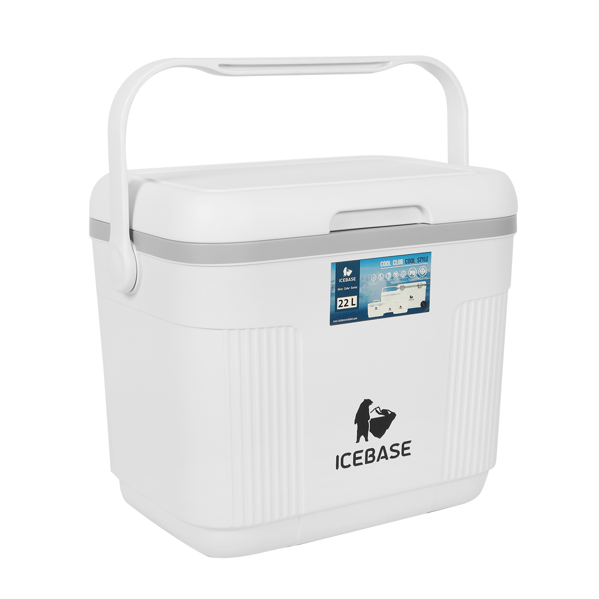 กระติกน้ำแข็งเก็บความเย็น ICEBASE รุ่น CLP-304WH (LUPUS) ขนาด 22 ลิตร สีขาว_1