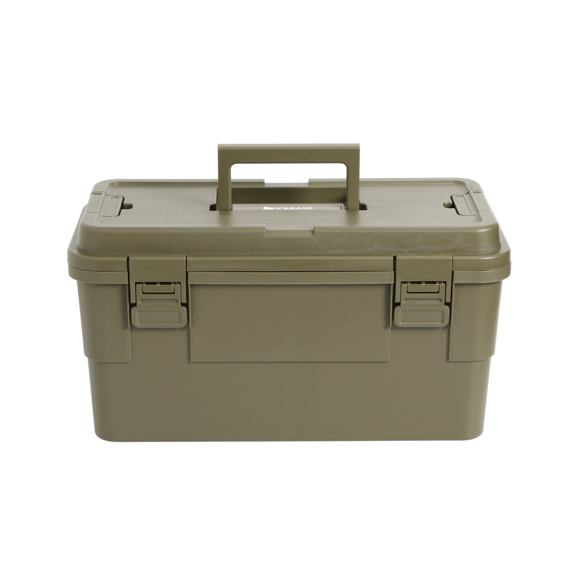 กล่องอเนกประสงค์พร้อมถาดใส่ของ ICEBASE รุ่น XC-003GN (SOLO) ขนาด 15 ลิตร สีเขียว_1