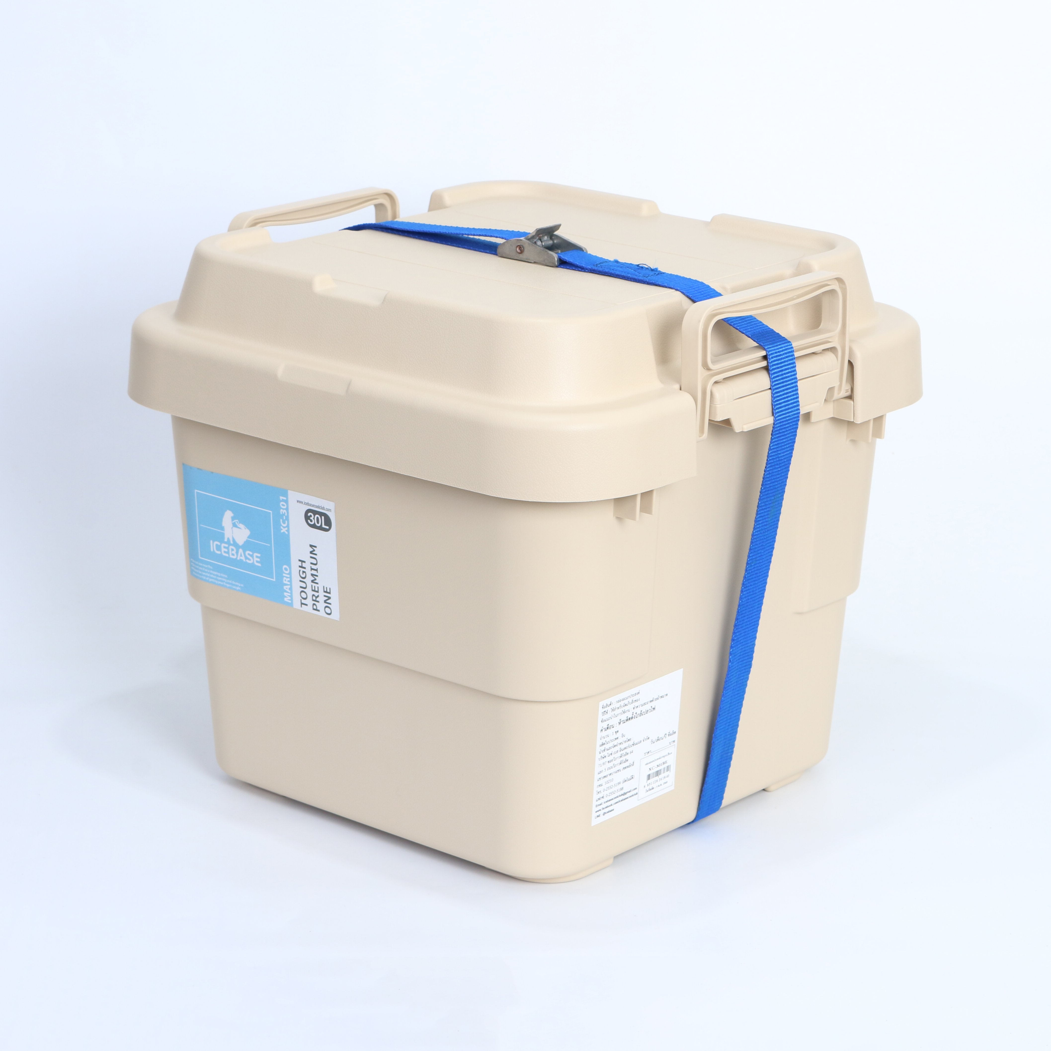 กล่องอเนกประสงค์ ICEBASE รุ่น XC-301BE ขนาด 30 ลิตร สีเบจ_10