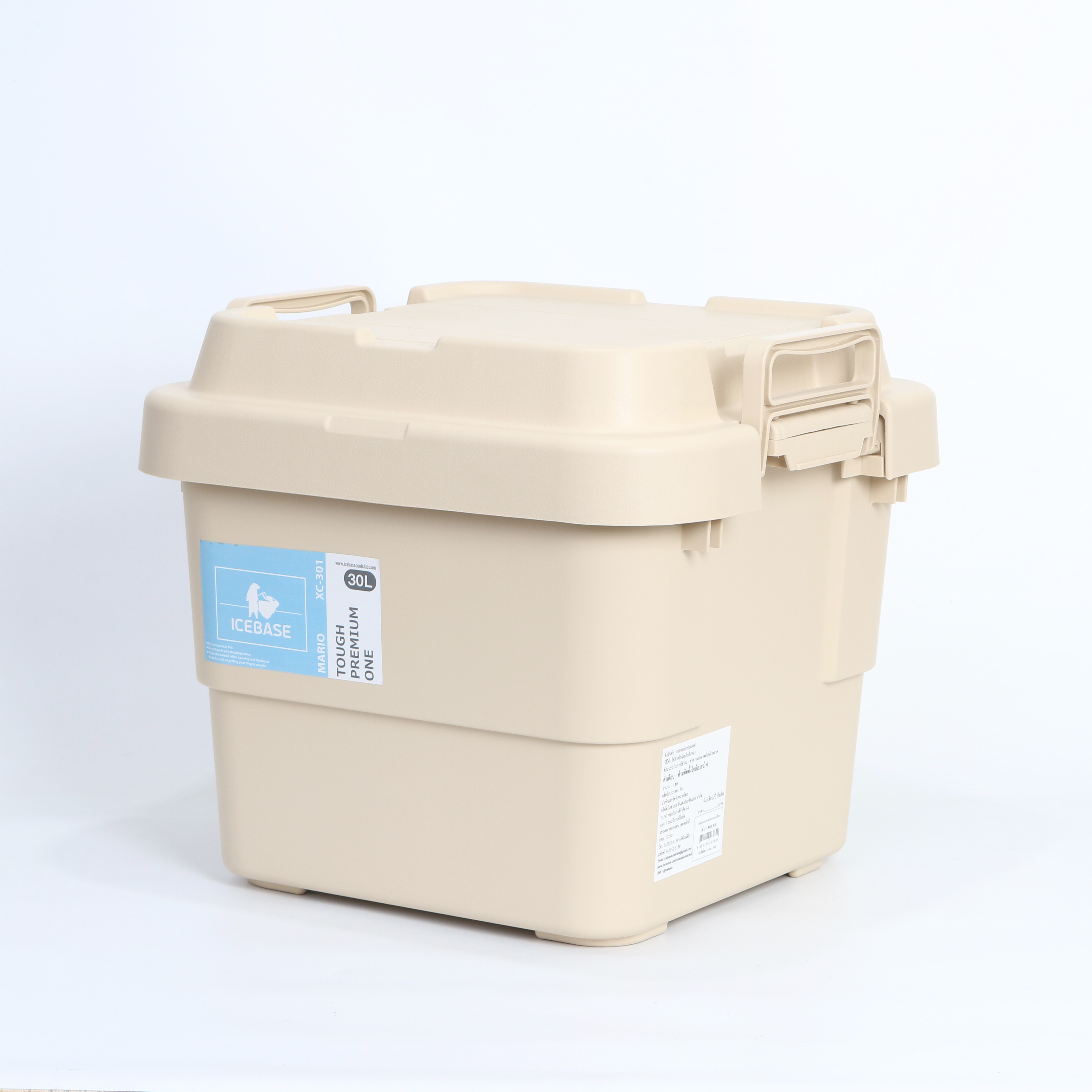 กล่องอเนกประสงค์ ICEBASE รุ่น XC-301BE ขนาด 30 ลิตร สีเบจ_2