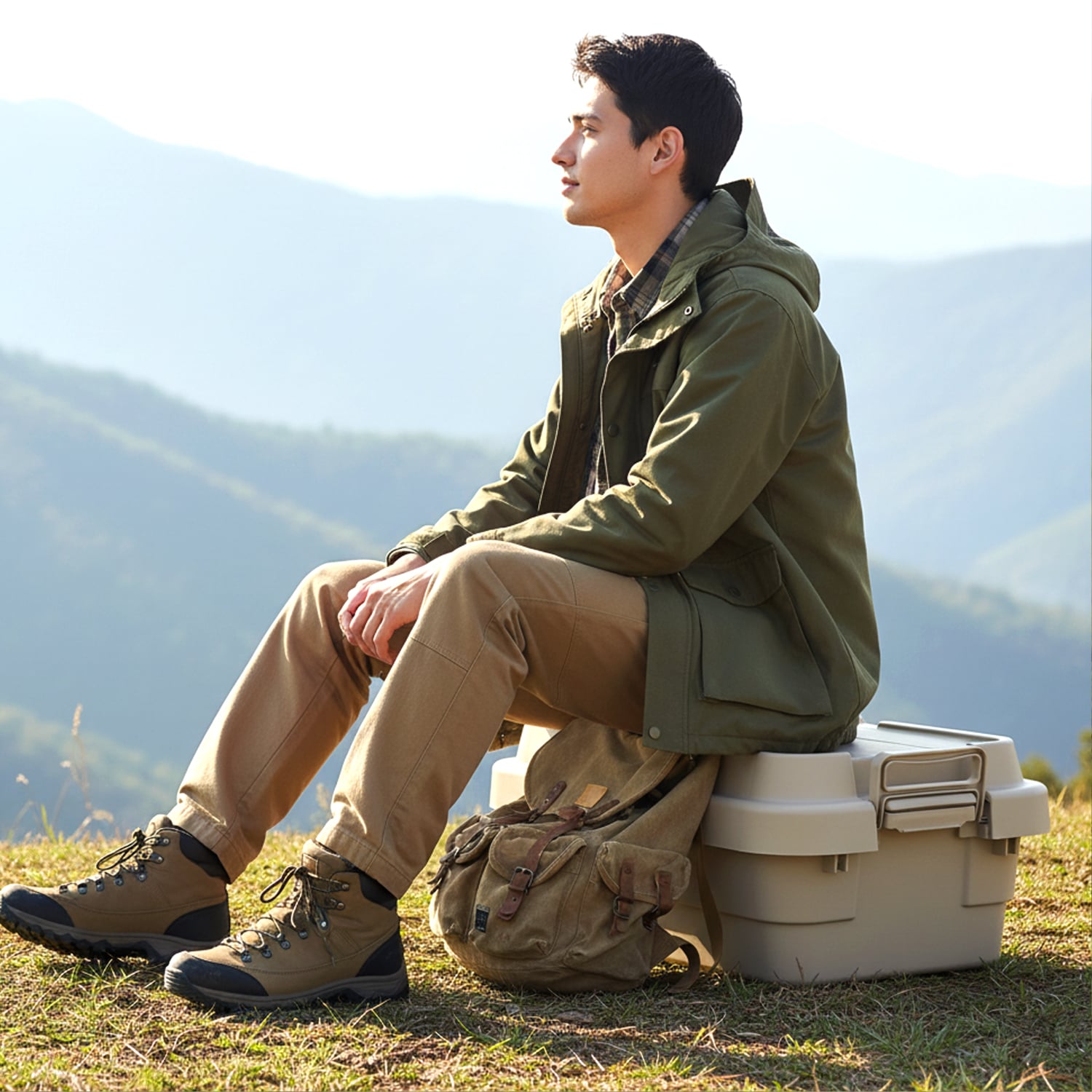 กล่องอเนกประสงค์ ICEBASE รุ่น XCL-302BE ขนาด 30 ลิตร สีเบจ_11