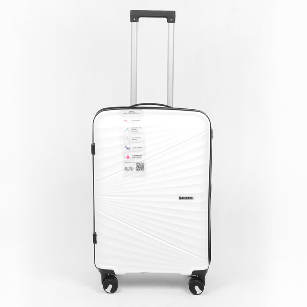 กระเป๋าเดินทาง ICEBASE รุ่น XD-28012WH (ROME) 28 นิ้ว สีขาว