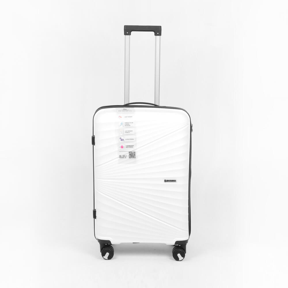 กระเป๋าเดินทาง ICEBASE รุ่น XD-24012WH (ROME) 24 นิ้ว สีขาว