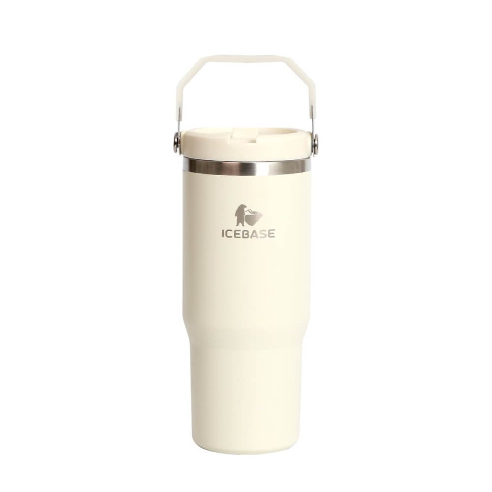 แก้วเก็บความเย็น ICEBASE รุ่น VL-518BE (FLIPZ) ขนาด 900 ML สีเบจ