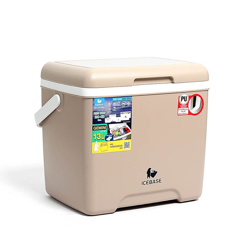 กระติกน้ำแข็งเก็บความเย็น ICEBASE รุ่น CLP-302CM (GEMINI) ขนาด 13 ลิตร สีครีม_1