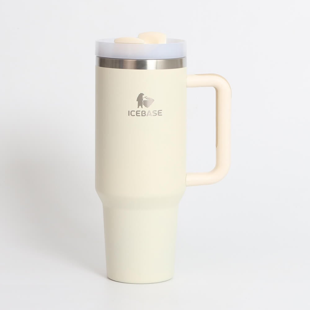 แก้วเก็บความเย็น ICEBASE รุ่น VL-519BE (POWERFUL) ขนาด 1200 ML สีเบจ_1