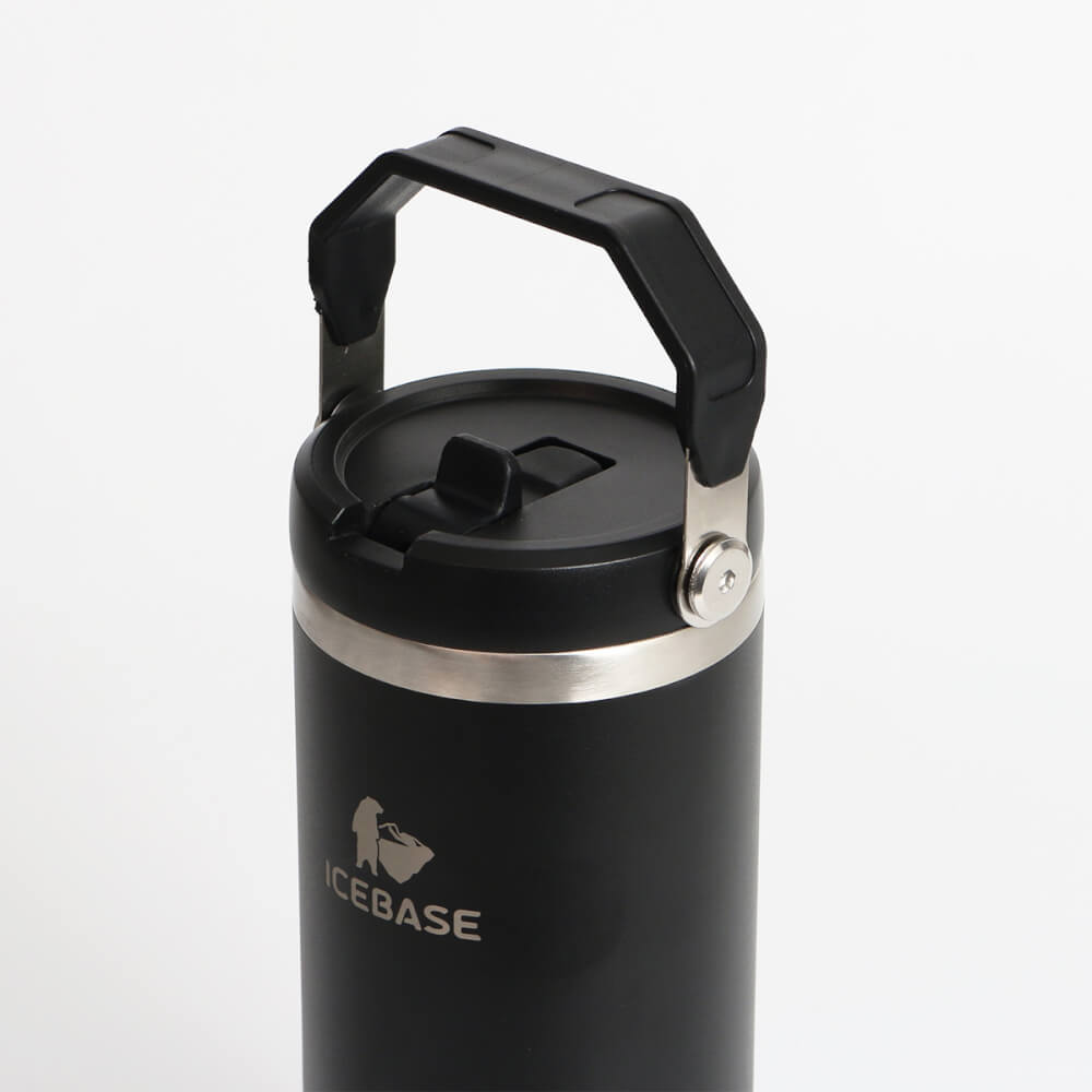 แก้วเก็บความเย็น ICEBASE รุ่น VL-518BK (FLIPZ) ขนาด 900 ML สีดำ