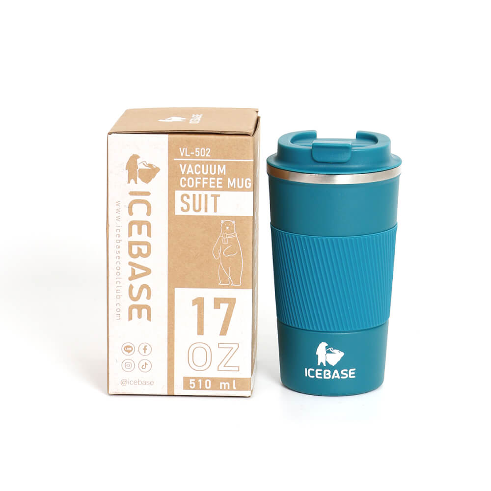 แก้วเก็บความเย็น ICEBASE รุ่น VL-502BL (SUIT) ขนาด 510 มิลลิลิตร สีน้ำเงิน