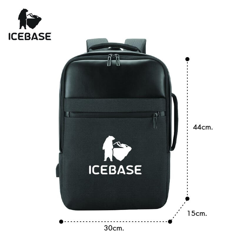 กระเป๋าเป้ ICEBASE รุ่น BK-906BK ความจุ 35 ลิตร สีดำ