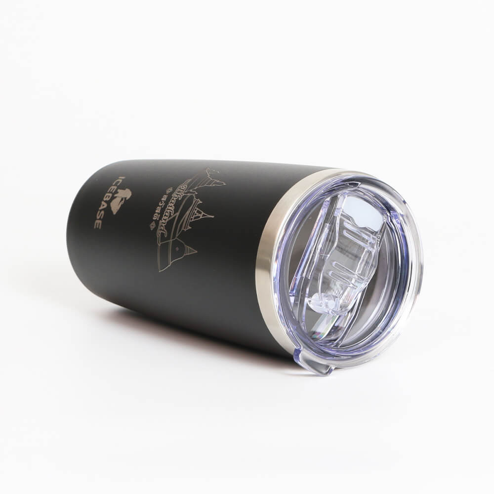 แก้วเก็บความเย็น ICEBASE รุ่น VLS-702BK (THAI CULTURE) ขนาด 600 มิลลิลิตร สีดำ