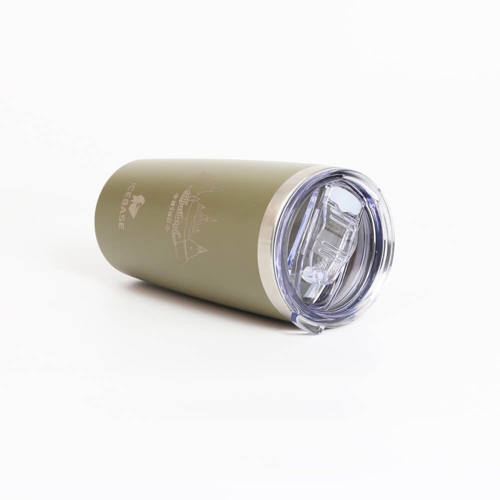 แก้วเก็บความเย็น ICEBASE รุ่น VLS-702GN (THAI CULTURE) ขนาด 600 มิลลิลิตร สีเขียว