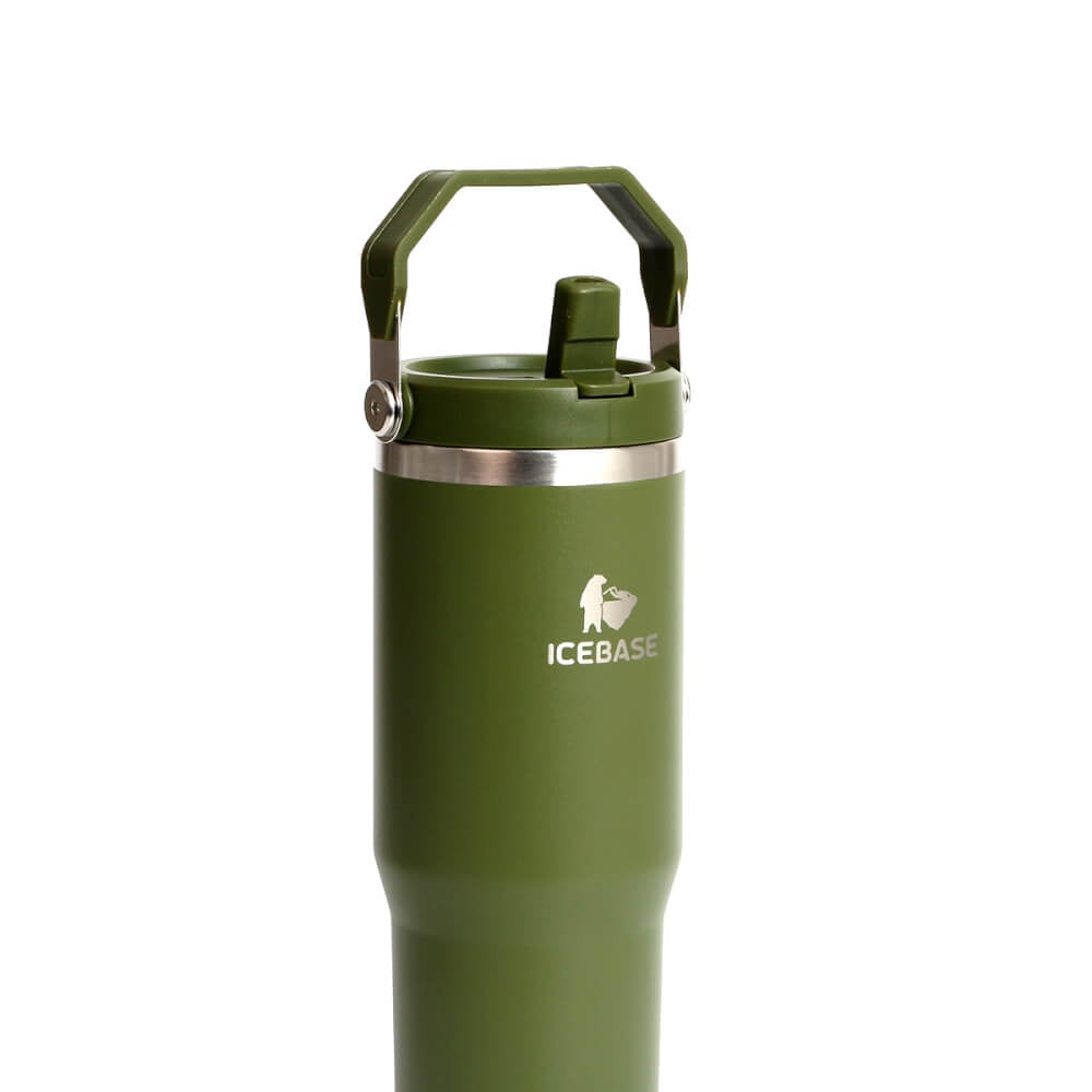 แก้วเก็บความเย็น ICEBASE รุ่น VL-518GN (FLIPZ) ขนาด 900 ML สีเขียว