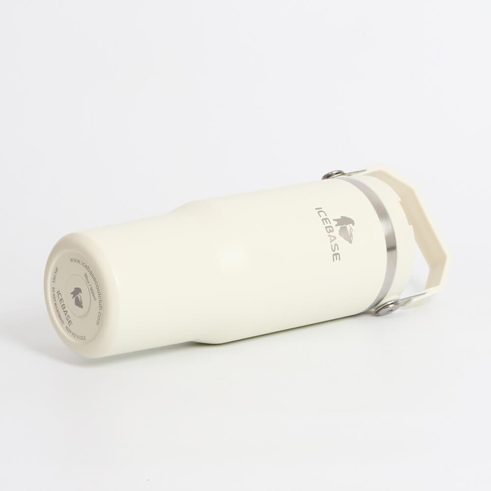 แก้วเก็บความเย็น ICEBASE รุ่น VL-518BE (FLIPZ) ขนาด 900 ML สีเบจ