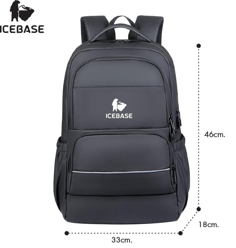 กระเป๋าเป้ ICEBASE รุ่น BK-912BK ความจุ 27 ลิตร สีดำ