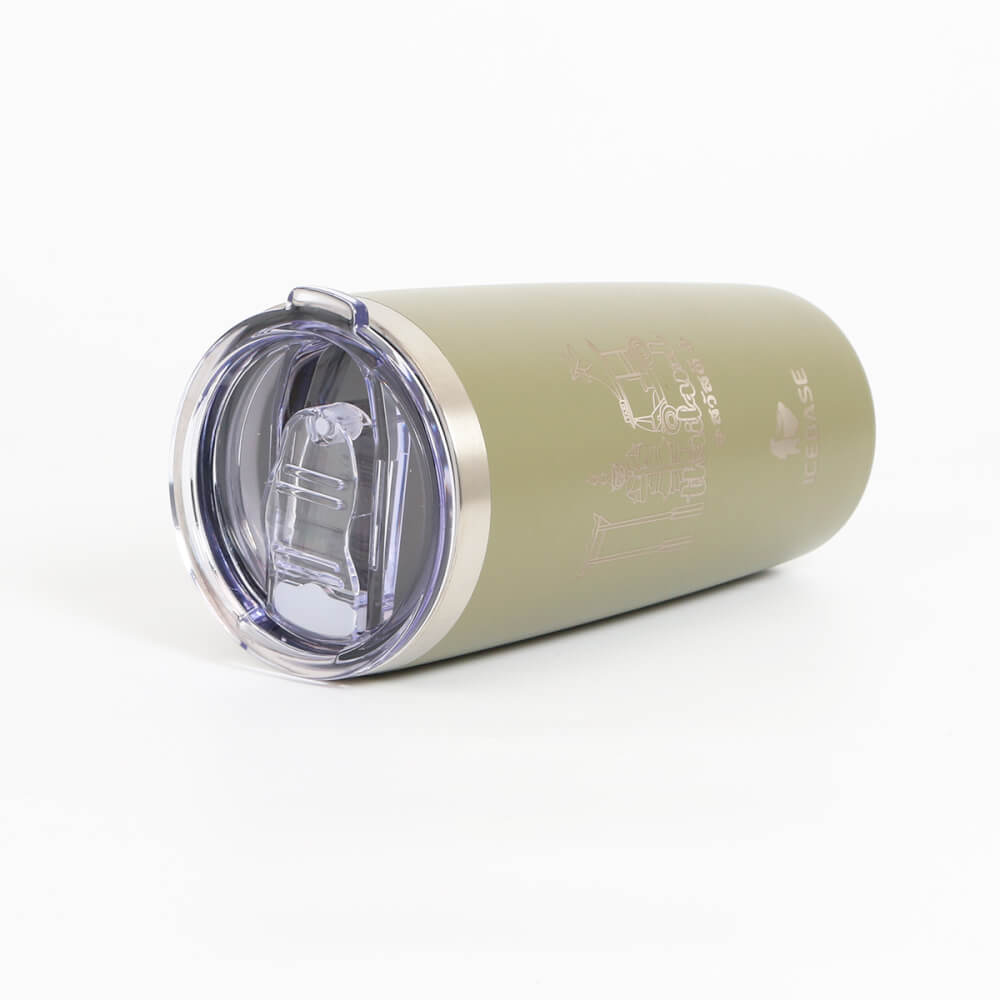 แก้วเก็บความเย็น ICEBASE รุ่น VLS-701GN (THAI SIGNATURE) ขนาด 600 มิลลิลิตร สีเขียว