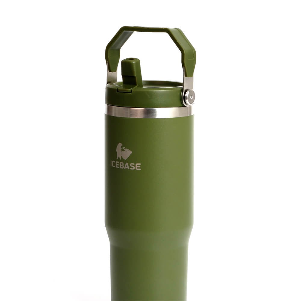 แก้วเก็บความเย็น ICEBASE รุ่น VL-518GN (FLIPZ) ขนาด 900 ML สีเขียว