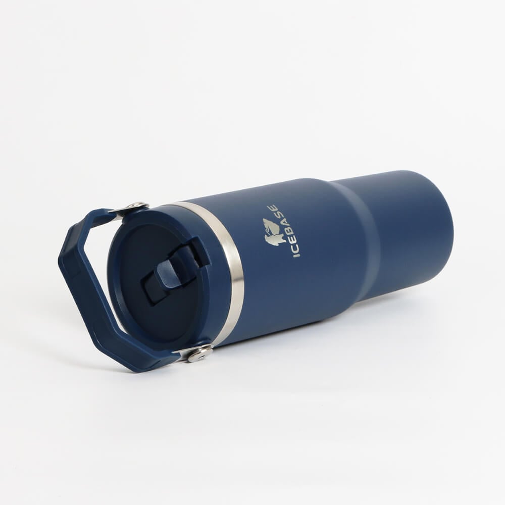 แก้วเก็บความเย็น ICEBASE รุ่น VL-518NV (FLIPZ) ขนาด 900 ML สีกรม