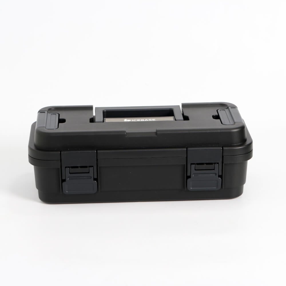 กล่องอเนกประสงค์พร้อมถาดใส่ของ ICEBASE รุ่น XC-001BK (MONO) ขนาด 4 ลิตร สีดำ