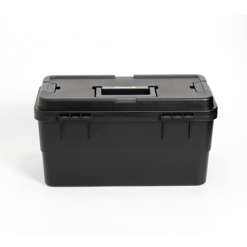 กล่องอเนกประสงค์พร้อมถาดใส่ของ ICEBASE รุ่น XC-003BK (SOLO) ขนาด 15 ลิตร สีดำ