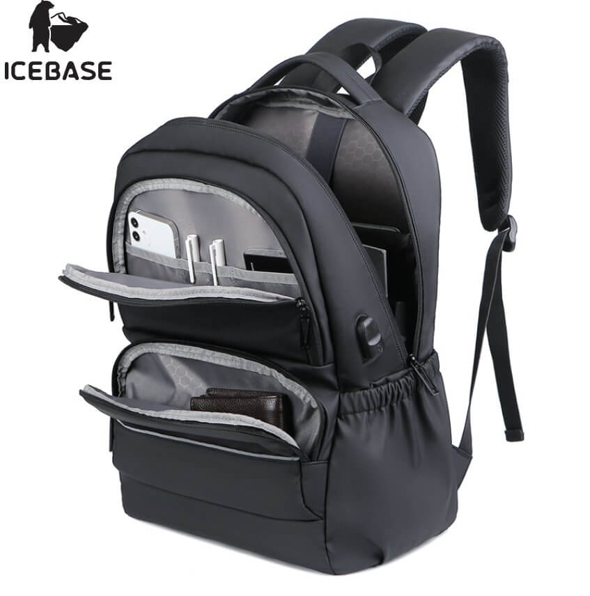 กระเป๋าเป้ ICEBASE รุ่น BK-912BK ความจุ 27 ลิตร สีดำ