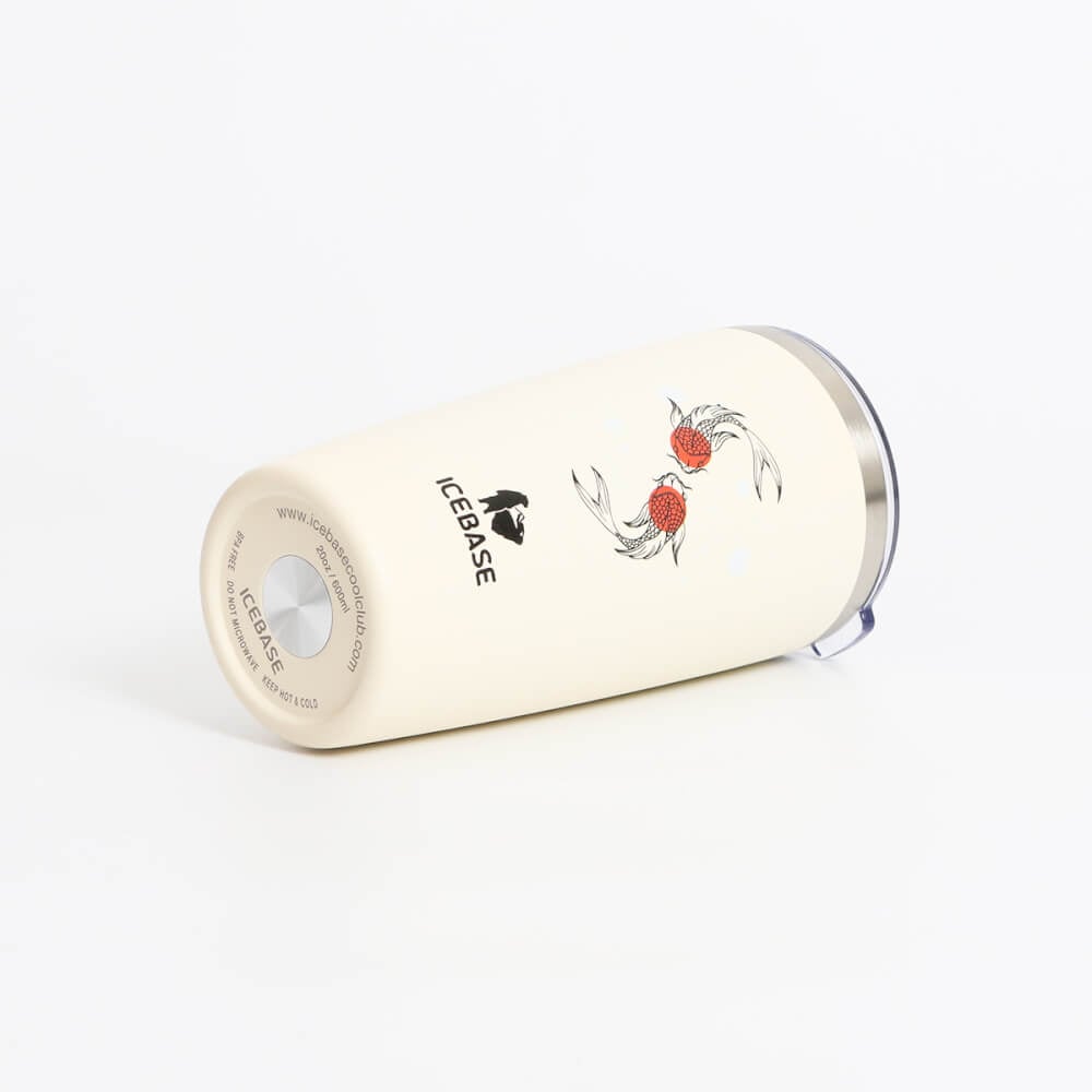 แก้วเก็บความเย็น ICEBASE รุ่น VLP-803BE (BALANCE) ขนาด 600 ML สีเบจ