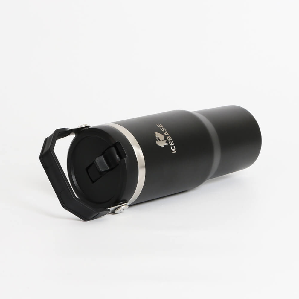 แก้วเก็บความเย็น ICEBASE รุ่น VL-518BK (FLIPZ) ขนาด 900 ML สีดำ