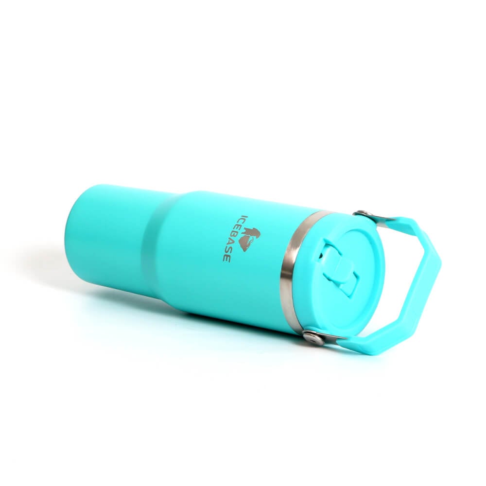 แก้วเก็บความเย็น ICEBASE รุ่น VL-518BL (FLIPZ) ขนาด 900 ML สีฟ้า