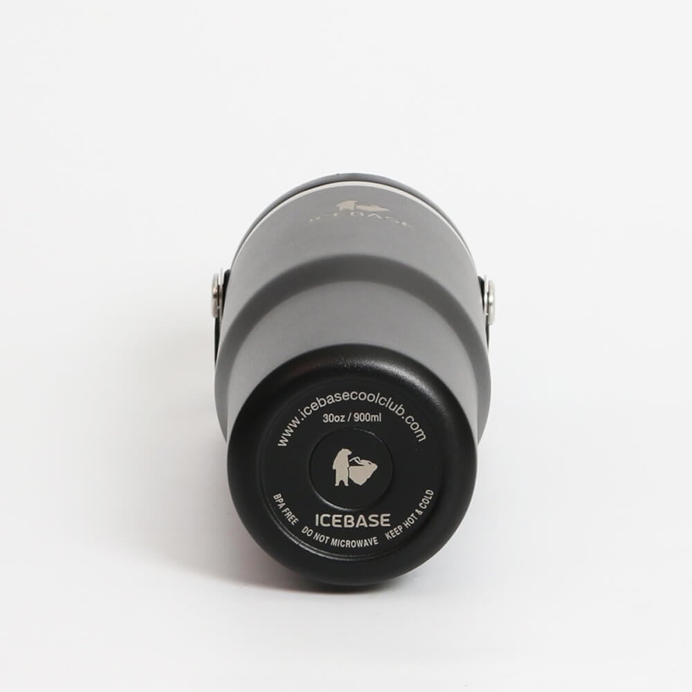 แก้วเก็บความเย็น ICEBASE รุ่น VL-518BK (FLIPZ) ขนาด 900 ML สีดำ