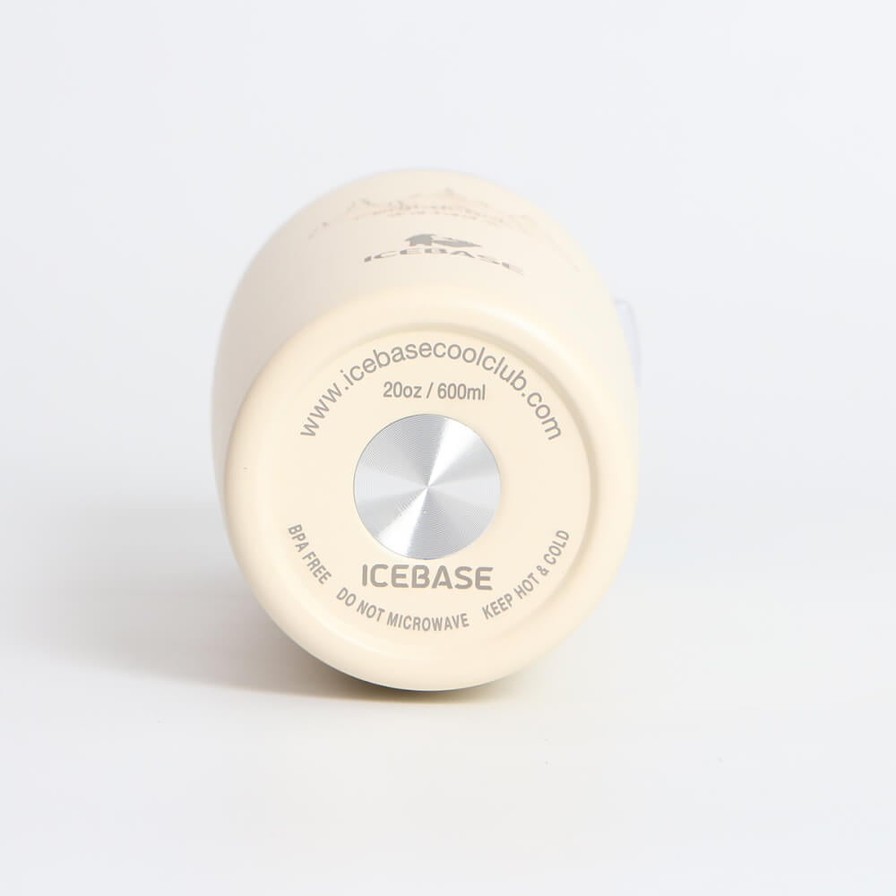แก้วเก็บความเย็น ICEBASE รุ่น VLS-702BE (THAI CULTURE) ขนาด 600 มิลลิลิตร สีเบจ