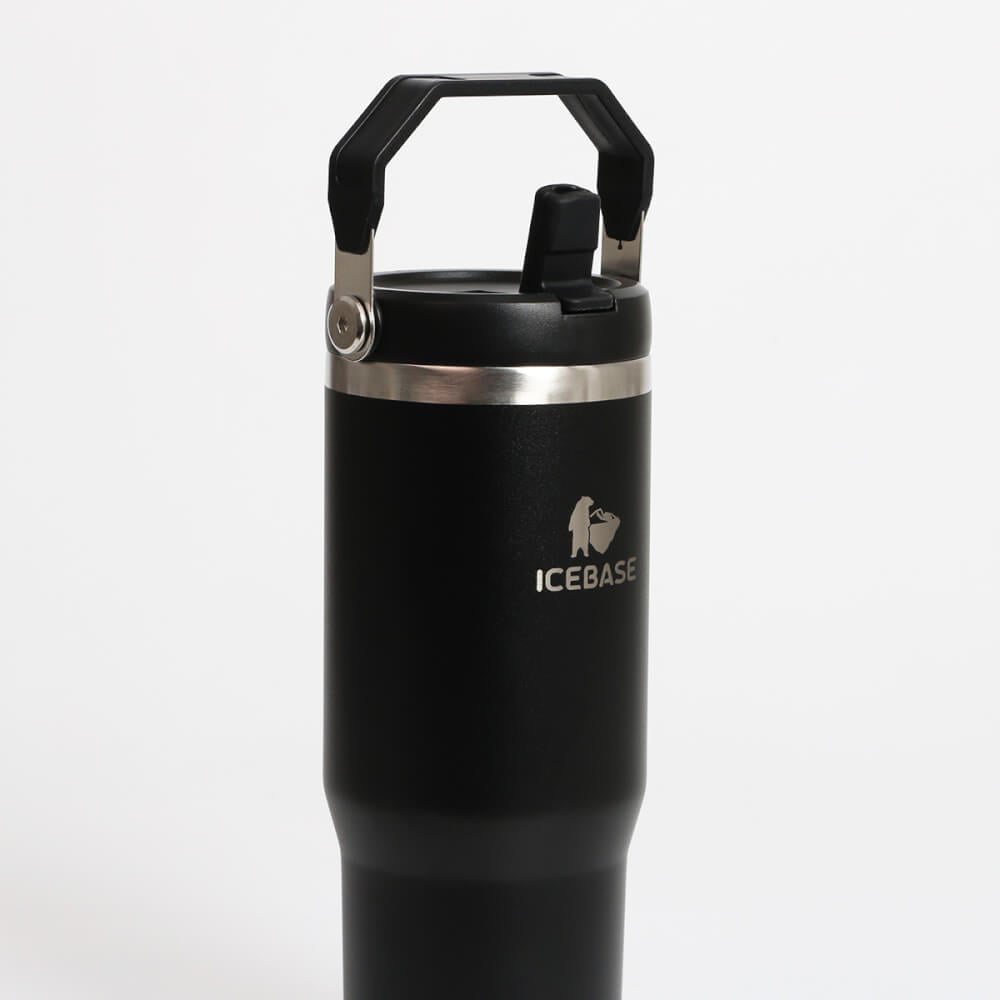 แก้วเก็บความเย็น ICEBASE รุ่น VL-518BK (FLIPZ) ขนาด 900 ML สีดำ