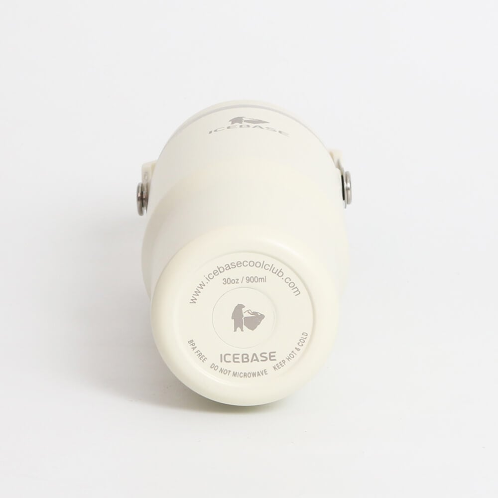 แก้วเก็บความเย็น ICEBASE รุ่น VL-518BE (FLIPZ) ขนาด 900 ML สีเบจ