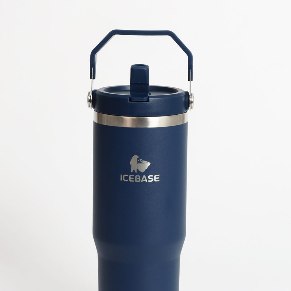 แก้วเก็บความเย็น ICEBASE รุ่น VL-518NV (FLIPZ) ขนาด 900 ML สีกรม