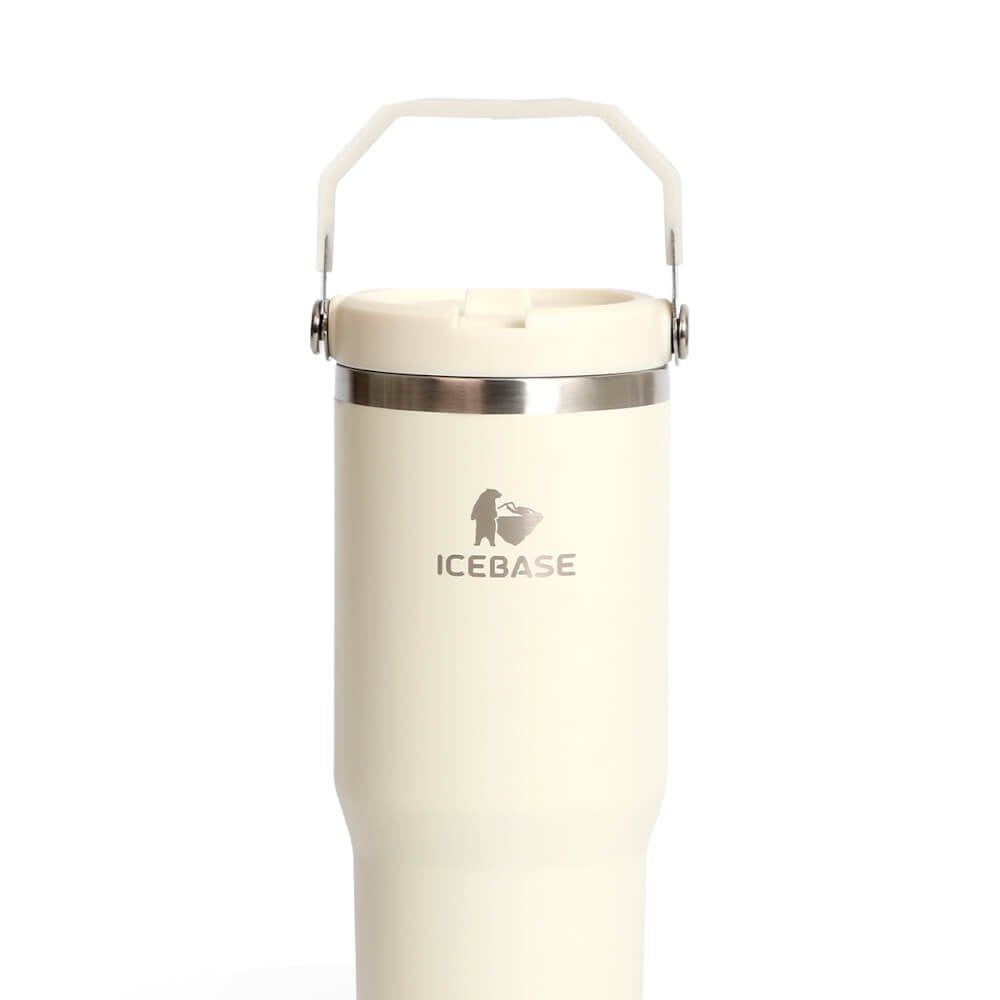 แก้วเก็บความเย็น ICEBASE รุ่น VL-518BE (FLIPZ) ขนาด 900 ML สีเบจ