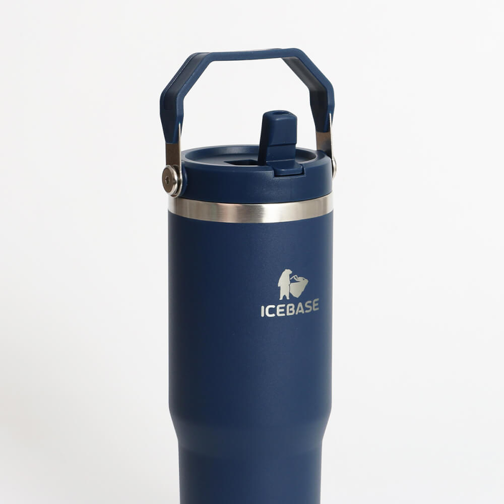 แก้วเก็บความเย็น ICEBASE รุ่น VL-518NV (FLIPZ) ขนาด 900 ML สีกรม