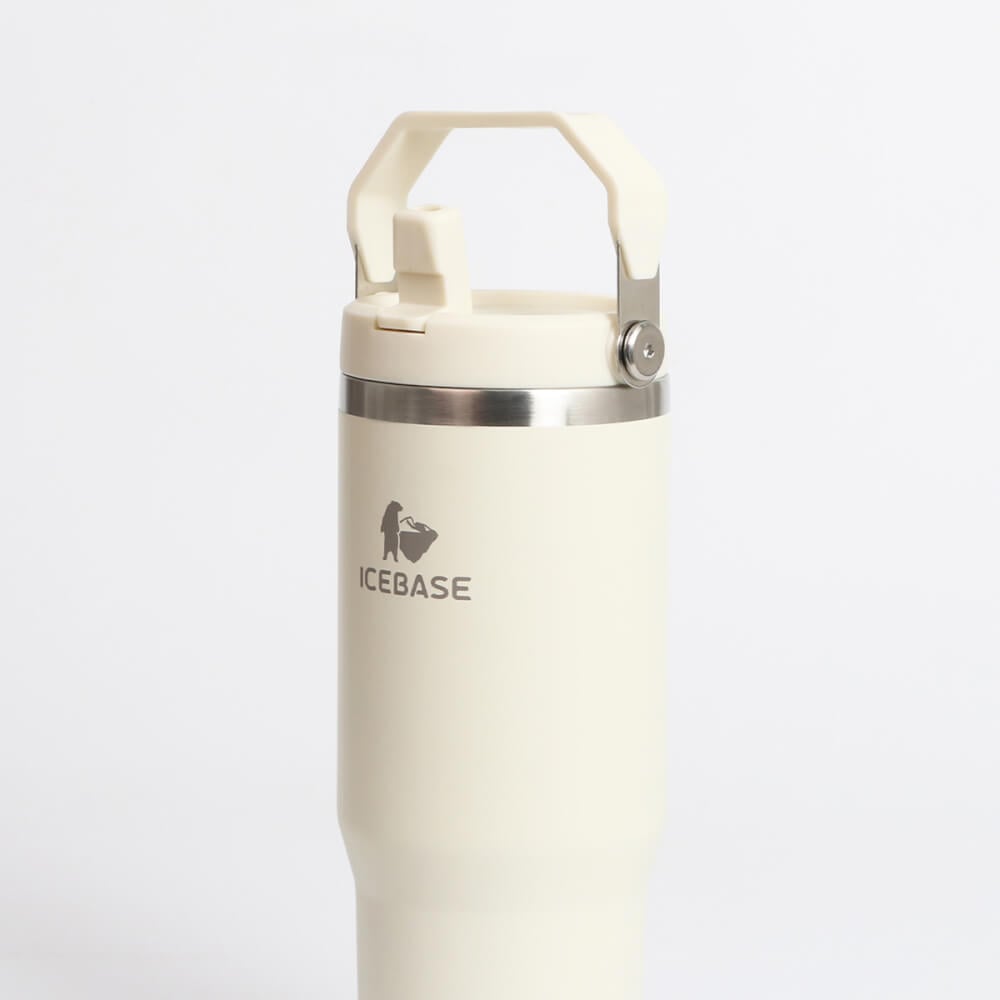 แก้วเก็บความเย็น ICEBASE รุ่น VL-518BE (FLIPZ) ขนาด 900 ML สีเบจ