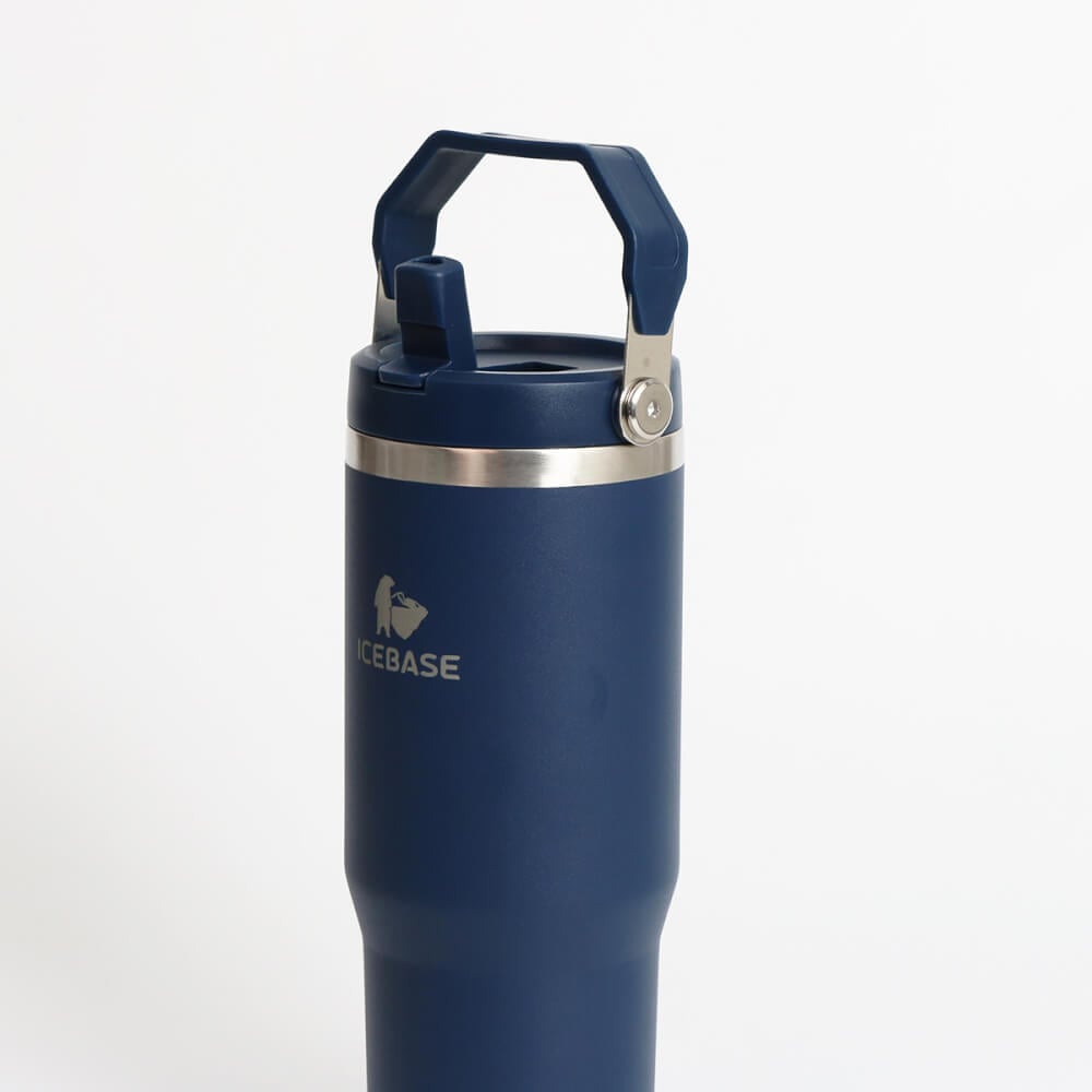 แก้วเก็บความเย็น ICEBASE รุ่น VL-518NV (FLIPZ) ขนาด 900 ML สีกรม