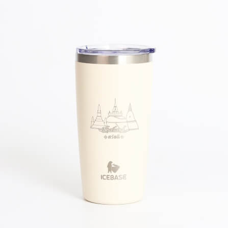 แก้วเก็บความเย็น ICEBASE รุ่น VLS-702BE (THAI CULTURE) ขนาด 600 มิลลิลิตร สีเบจ_1
