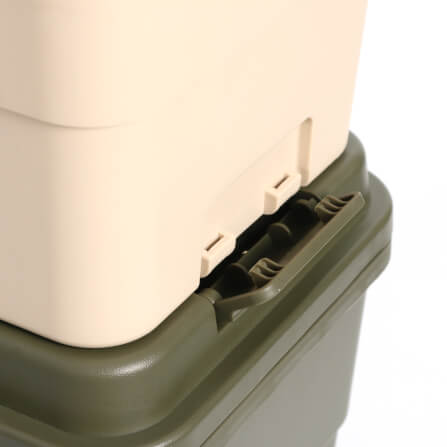 กล่องอเนกประสงค์พร้อมถาดใส่ของ ICEBASE รุ่น XC-003BE (SOLO) ขนาด 15 ลิตร สีเบจ_10
